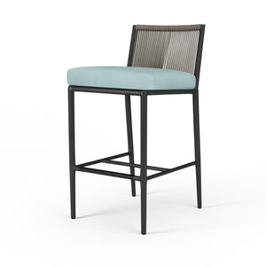 Pietra Counterstool w/ Sunbrella Fabric - Graphite Finish | Sunset West - SW4601-7C