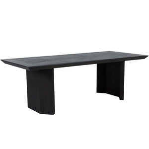 Shore Mindi Veneer Rectangle Trestle Dining Table | Gabriella White - SCH-169220