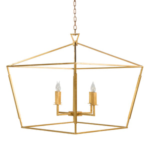 Adler Metal Vintage Gold Chandelier - 24.5 in. D x 23.5 in. H | Gabriella White - SCH-153430