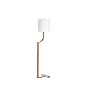 Jayden Iron Antique Brass C-Shaped Floor Lamp | Gabriella White - SCH-161030