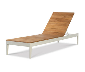 Poolside Metal/Teak Reclining Chaise Lng | Century Furniture - D8A-3502-V1