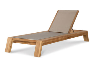 Poolside Teak Reclining Chaise Lounge | Century Furniture - D8A-3503-V1
