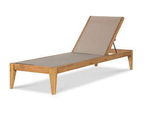 Poolside Teak Reclining Chaise Lounge | Century Furniture - D8A-3504-V1