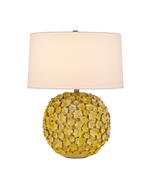 Mantilla Yellow Table Lamp | Currey & Co - 6000-1076