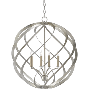 Currey & Co Roussel Silver Orb Chandelier | 9000-0507
