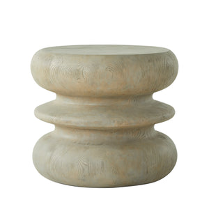 Teva Resin Round Pedestal Coffee Table - Forest Black | Gabriella White - SCH-175211