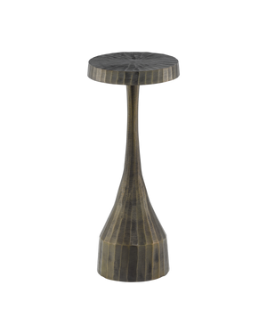 Currey & Co Luca Brass Drinks Table | 4000-0015