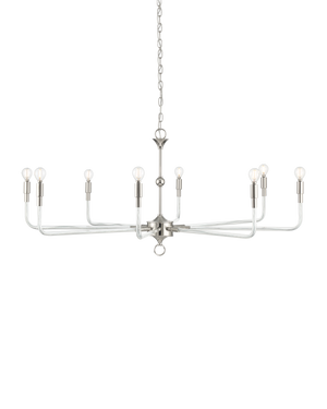 Nantucket Nickel Chandelier | Currey & Co - 9000-1474