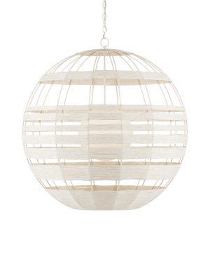 Currey & Co Lapsley White Orb Chandelier | 9000-0835