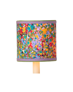 Currey & Co Marble Multi-Color Paper Drum Chandelier Shade | 0900-0034