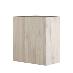 Alistair Natural Spalted Wood Rectangle Side Table | Gabriella White - SCH-175506