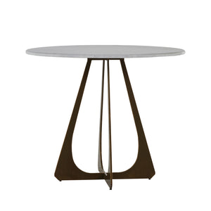 Drayton Iron Round Pedestal Bistro Table | Gabriella White - SCH-168185