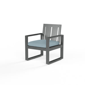Redondo Dining Chair w/ Sunbrella Fabric - Slate Finish | Sunset West - SW3801-1