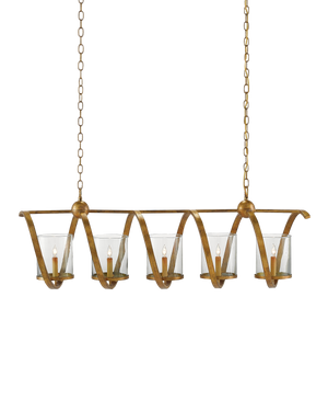 Currey & Co Maximus Medium Gold Chandelier | 9000-0054