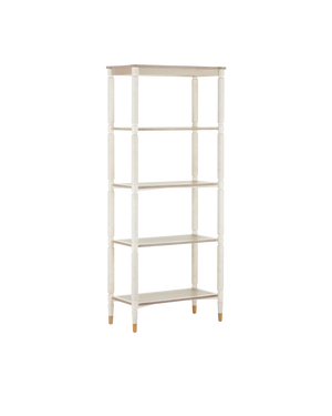 Currey & Co Aster White Etagere | 3000-0203