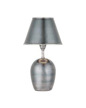 Volley Antique Silver Cordless Table Lamp | Currey & Co - 6700-0043