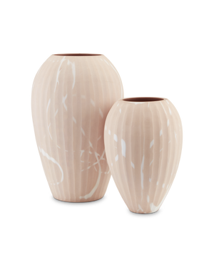 Lawrence Sand Vase Set of 2 | Currey & Co - 1200-0458