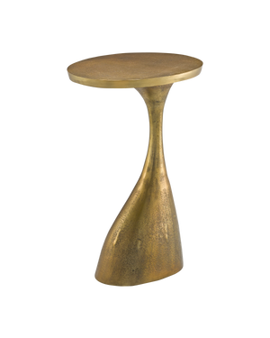 Currey & Co Ishaan Brass Accent Table | 4000-0074