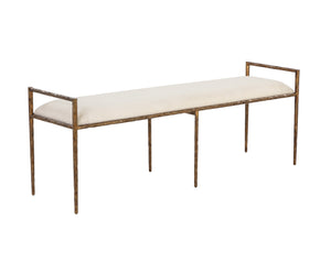 Esai Bench - Zenith Alabaster | Sunpan Furniture - 109541