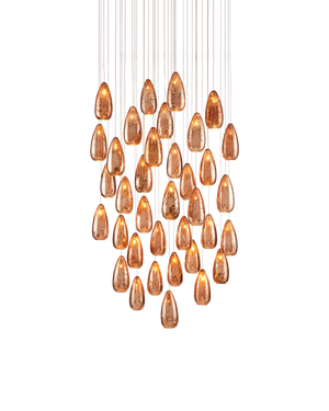 Currey & Co Rame 36-Light Round Multi-Drop Pendant | 9000-0908