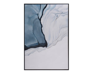 Glacial Rock - 48" X 72" - Black Floater Frame | Sunpan Furniture - A0281