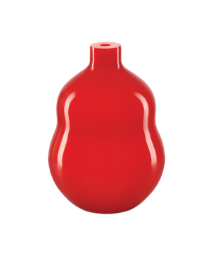 Bittersweet Peking Medium Double Gourd Vase - Red | Currey & Co - 1200-0923