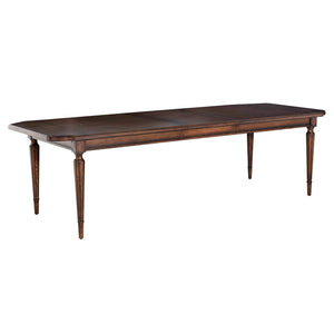 Mathis Oak Rectangle Legged Extension Dining Table - Rustic Antique Oak | Gabriella White - SCH-175977
