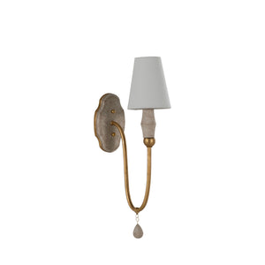 Clay Vintage Gold Wall Sconce | Gabriella White - SCH-175569