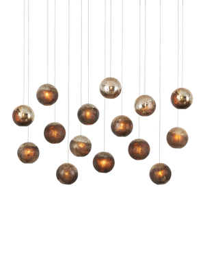 Currey & Co Pathos 15-Light Linear Multi-Drop Pendant | 9000-1016