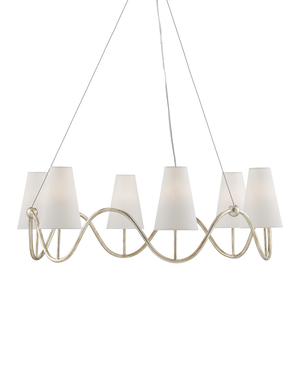 Currey & Co Kadir Silver Chandelier | 9000-0526