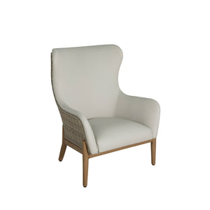 Palma Wingback Lounge - Natural/Linen Wicker | Summer Classics - 1559129