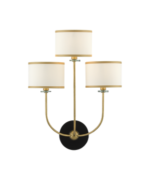 Currey & Co Croydon Brass Wall Sconce | 5000-0192
