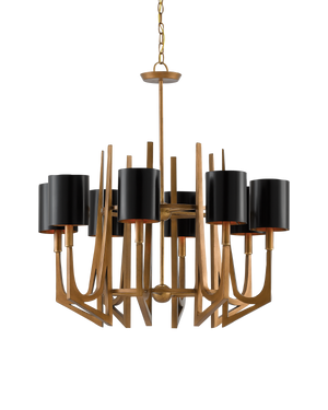 Currey & Co Umberto Brass Chandelier | 9000-0332