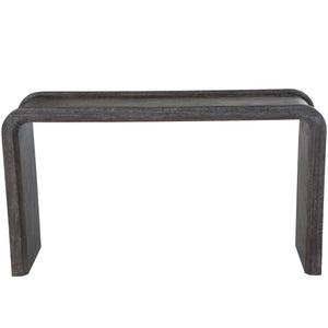 Norman Mindi Wood Rectangle Waterfall Console Table | Gabriella White - SCH-175095