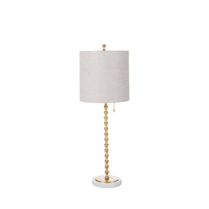 Addie Marble Cast Aluminum Gold Leaf Table Lamp - 34.25 in | Gabriella White - SCH-156035