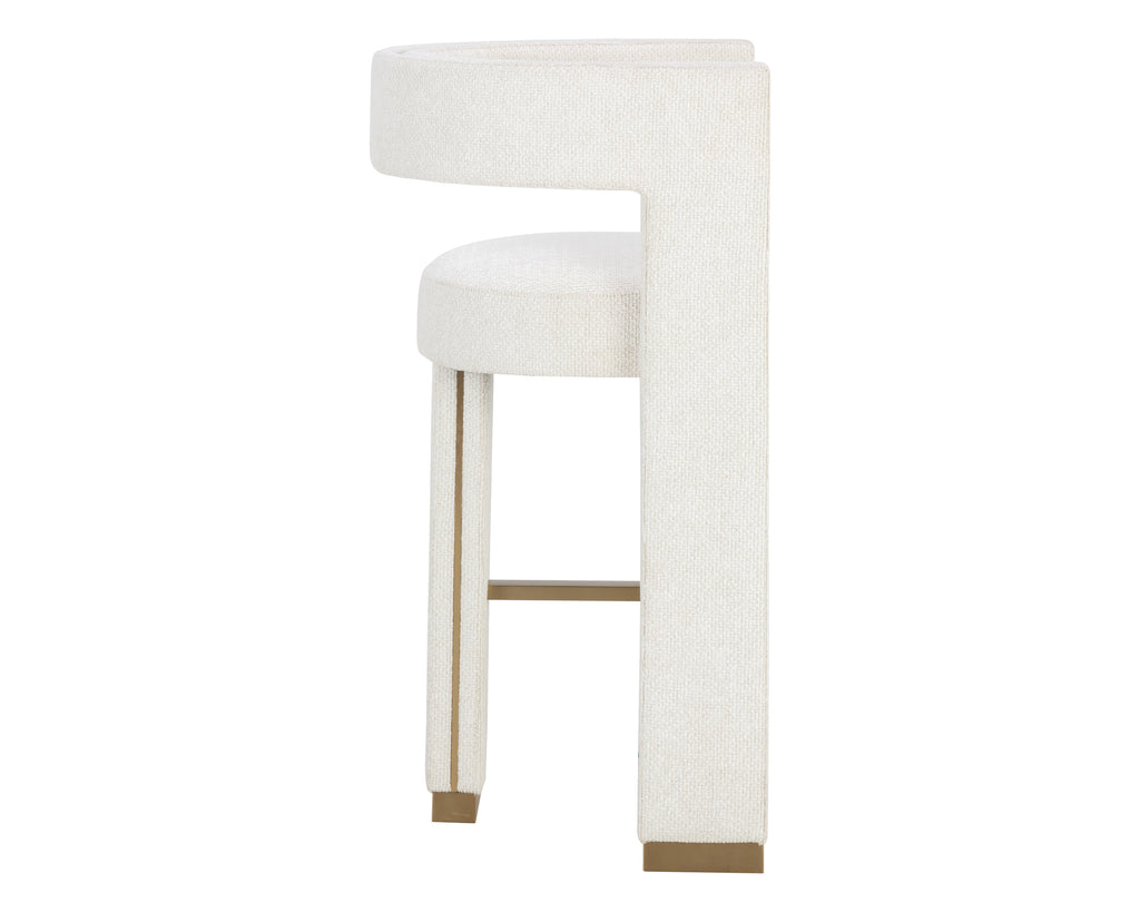 Adamina Barstool - Rhea Light Barley | Sunpan Furniture - 111668