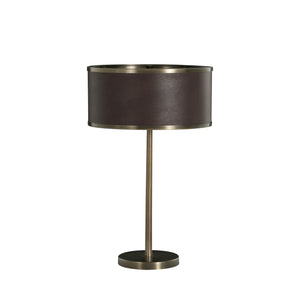 Vistara Mountain Bronze Leather Table Lamp | Gabriella White - SCH-175922