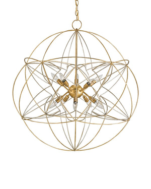 Currey & Co Zenda Gold Orb Chandelier | 9840