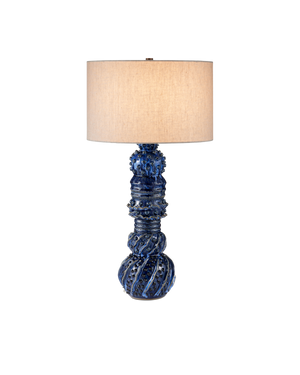 Undersea Dark Blue Table Lamp | Currey & Co - 6000-0995