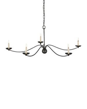 Franz Black Chandelier | Currey & Co - 9000-1485