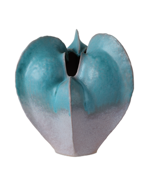 Free-Form Blue Vase | Currey & Co - 1200-0997