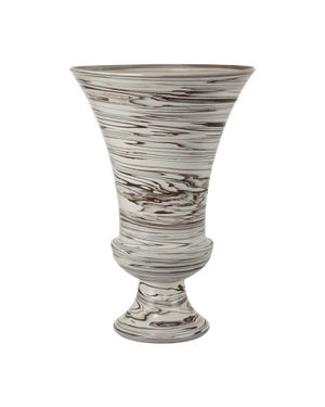 Jejune Beige Large Footed Vase | Currey & Co - 1200-1010