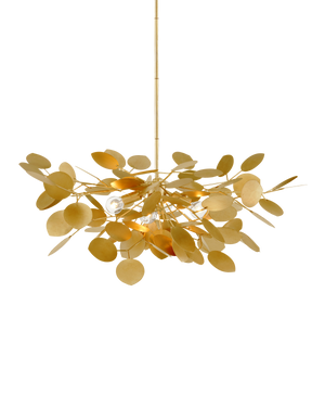 Lunaria Small Gold Chandelier | Currey & Co - 9000-1434