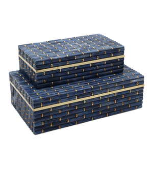 Midnight Bamboo Box Set of 2 | Currey & Co - 1200-1060