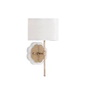 Shirley Metal Champagne Wall Sconce | Gabriella White - SCH-153010