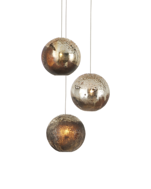 Currey & Co Pathos 3-Light Round Multi-Drop Pendant | 9000-1013