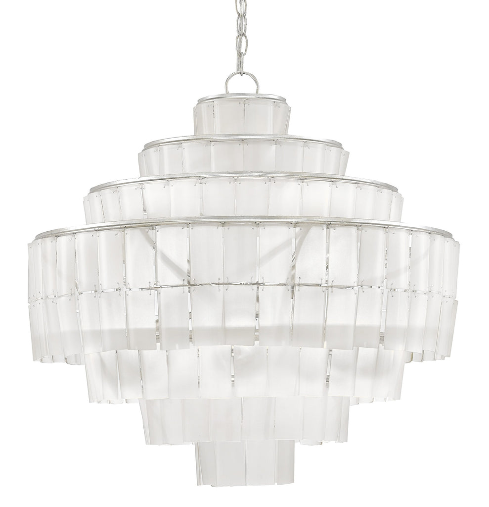 Currey & Company Sommelier 27" White 8-Light Chandelier