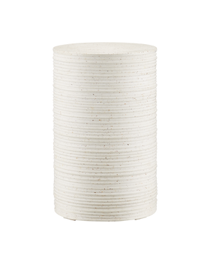 Cresta Ivory Terrazzo Drinks Table | Currey & Co - 2000-0056