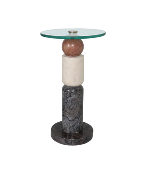 Moreno Drinks Table - Grey | Currey & Co - 3000-0309