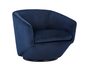Treviso Swivel Lounge Chair - Metropolis Blue | Sunpan Furniture - 105356